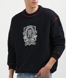 FELPA TOMMY HILFIGER CON LOGO CENTRALE GRANDE SCUDO