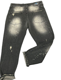 JEANS CIANOTIC UOMO FIT CON SFUMATURE GRIGIE E BOTTONI