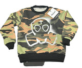 FELPA BUTNOT BAMBINO FELPATA STAMPA MILITARE CON TESCHIO CENTRALE