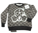 FELPA BUTNOT BAMBINO FELPATA CON TESCHIO BIANCO, GIROCOLLO