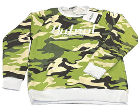 FELPA BUTNOT BAMBINO FELPATA STAMPA MILITARE SCRITTA CENTRALE , GIROCOLLO