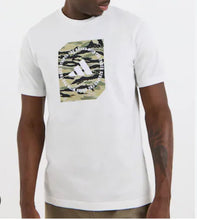 Carica l&#39;immagine nel visualizzatore di Gallery, T-SHIRT ADIDAS UOMO COTONE CON QUADRATO MILITARE SCRITTA BIANCA