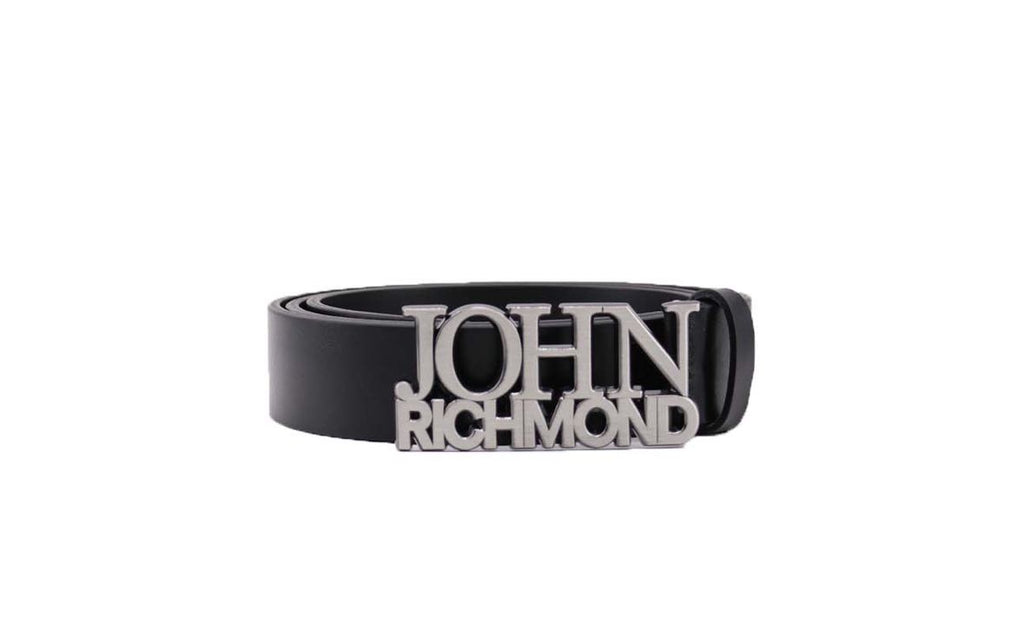 CINTURA RICHMOND CON SCRITTA JOHN RICHMOND ARGENTO