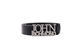 CINTURA RICHMOND CON SCRITTA JOHN RICHMOND ARGENTO