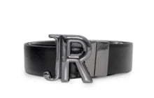 Carica l'immagine nel visualizzatore di Gallery, CINTURA RICHMOND CON INIZIALI NERE LUCINE SULLA CHIUSURA