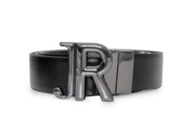CINTURA RICHMOND CON INIZIALI NERE LUCINE SULLA CHIUSURA