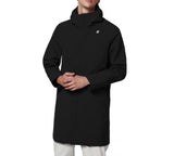 GIUBBINO K-WAY THOMAS BONDED CON CAPPUCCIO E LOGO GOMMATO