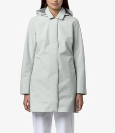 GIUBBINO K-WAY DONNA TERMICO COLLETTO E  CAPPUCCIO RIMOVIBILE