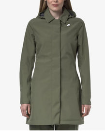 GIUBBINO K-WAY DONNA TERMICO COLLETTO E  CAPPUCCIO RIMOVIBILE