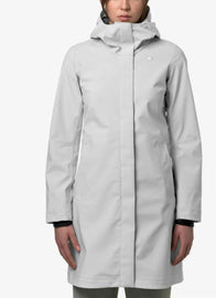 GIUBBINO K-WAY DONNA TERMICO CON CAPPUCCIO E COLLO ALTO