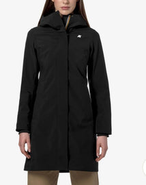 GIUBBINO K-WAY DONNA TERMICO CON CAPPUCCIO E COLLO ALTO