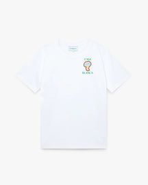 T-SHIRT CASABLANCA CON LOGO FUNGO LATO CUORE