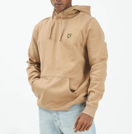 FELPA LYLE & SCOTT UOMO FELPATA CON CAPPUCCIO E LOGO AQUILA LATO CUORE