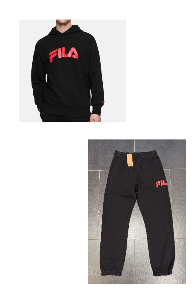 TUTA COMPLETA  FILA CON SCRITTA ROSSA