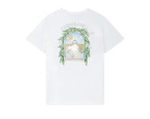 Carica l&#39;immagine nel visualizzatore di Gallery, T-SHIRT CASABLANCA UNISEX COTONE CON L&#39;ARCO DI TENNIS LATO CUORE E RETRO GRANDE