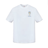 T-SHIRT CASABLANCA LOGO LATO CUORE E RETRO ROMBO CON DISEGNO ASTRATTO