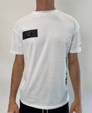 T-SHIRT PLEIN SPORT UOMO COTONE SCRITTA RETRO FIANCO E TARGHETTA