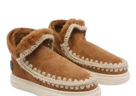 MOU STIVALETTO CON LOGO RETRO RIALZATO BRILLANTINATO