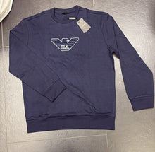 Carica l'immagine nel visualizzatore di Gallery, FELPA ARMANI UOMO COTONE CENTRALE CUCITO