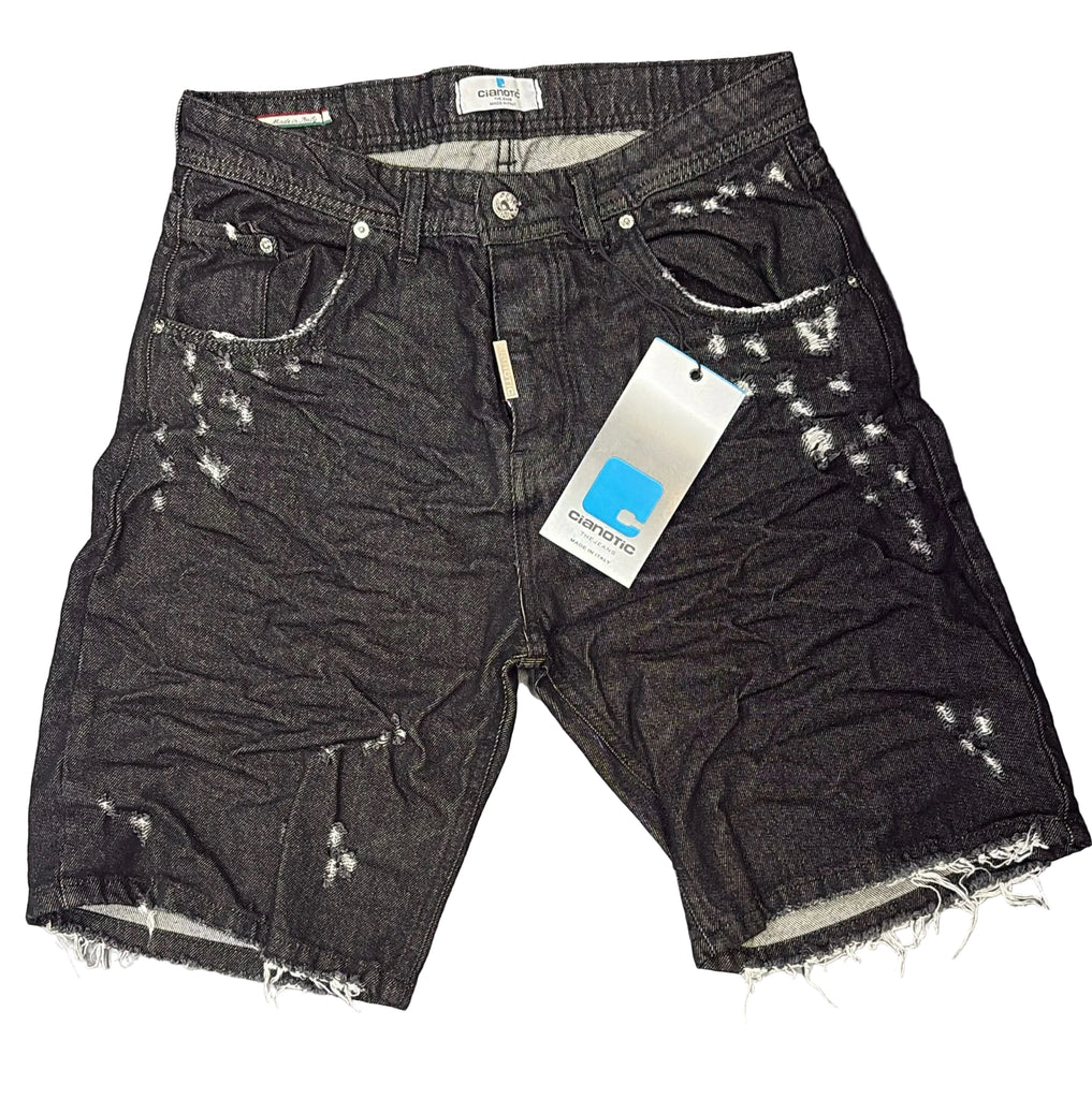 BERMUDA CIANOTIC JEANS SHORT SUPER BLACK BR