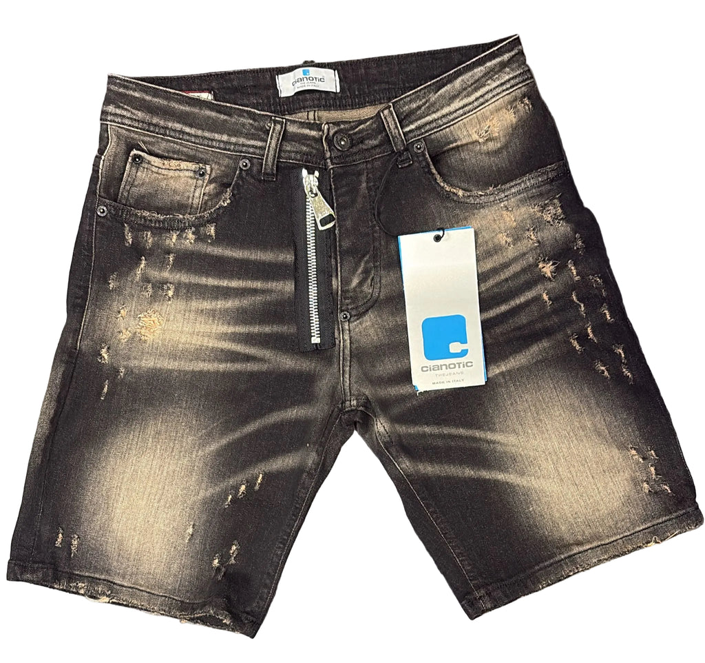 BERMUDA CIANOTIC JEANS SHORT RSB3 BLACK
