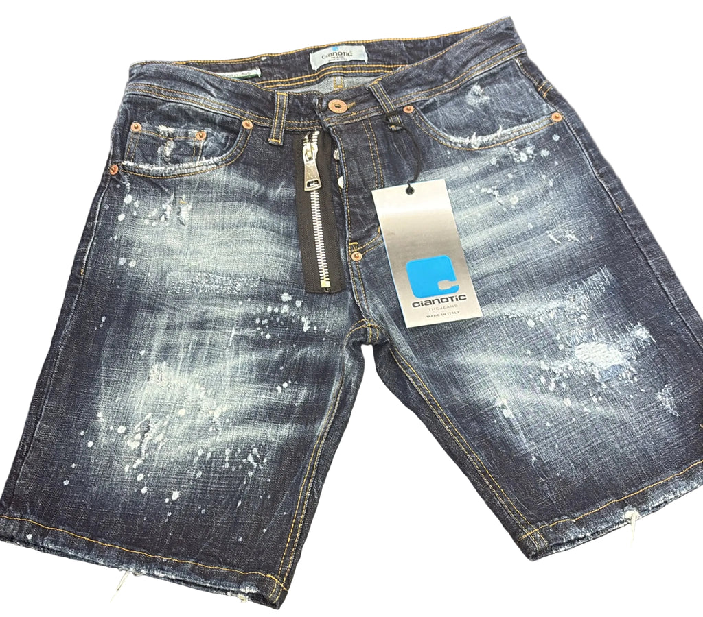 JEANS CIANOTIC BERMUDA CON CERNIERA