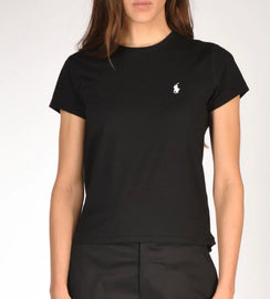 T-SHIRT RALPH LAUREN CON LOGO LATO CUORE BIANCO CUCITO