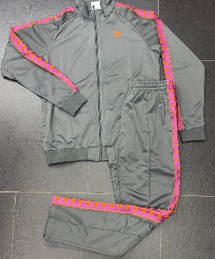 TUTA COMPLETA KAPPA CON BANDA ROSA-ARANCIO