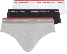 Carica l'immagine nel visualizzatore di Gallery, SLIP TOMMY HILFIGER 3PAK NERO-BIANCO-GRIGIO