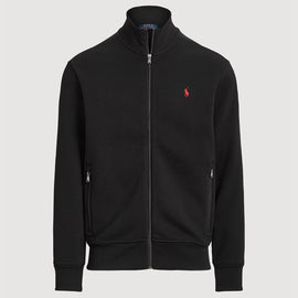 FELPA RALPH LOUREN CON LOGO ROSSO LATO CUORE E ZIP