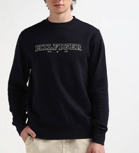 Carica l'immagine nel visualizzatore di Gallery, FELPA TOMMY HILFIGER CON SCRITTA CENTRALE CUCITA