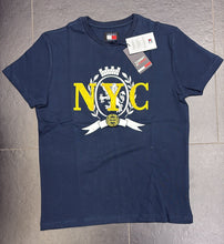 Carica l'immagine nel visualizzatore di Gallery, T-SHIRT TOMMY HILFIGER SCRITTA CENTRALE GIALLA NYC