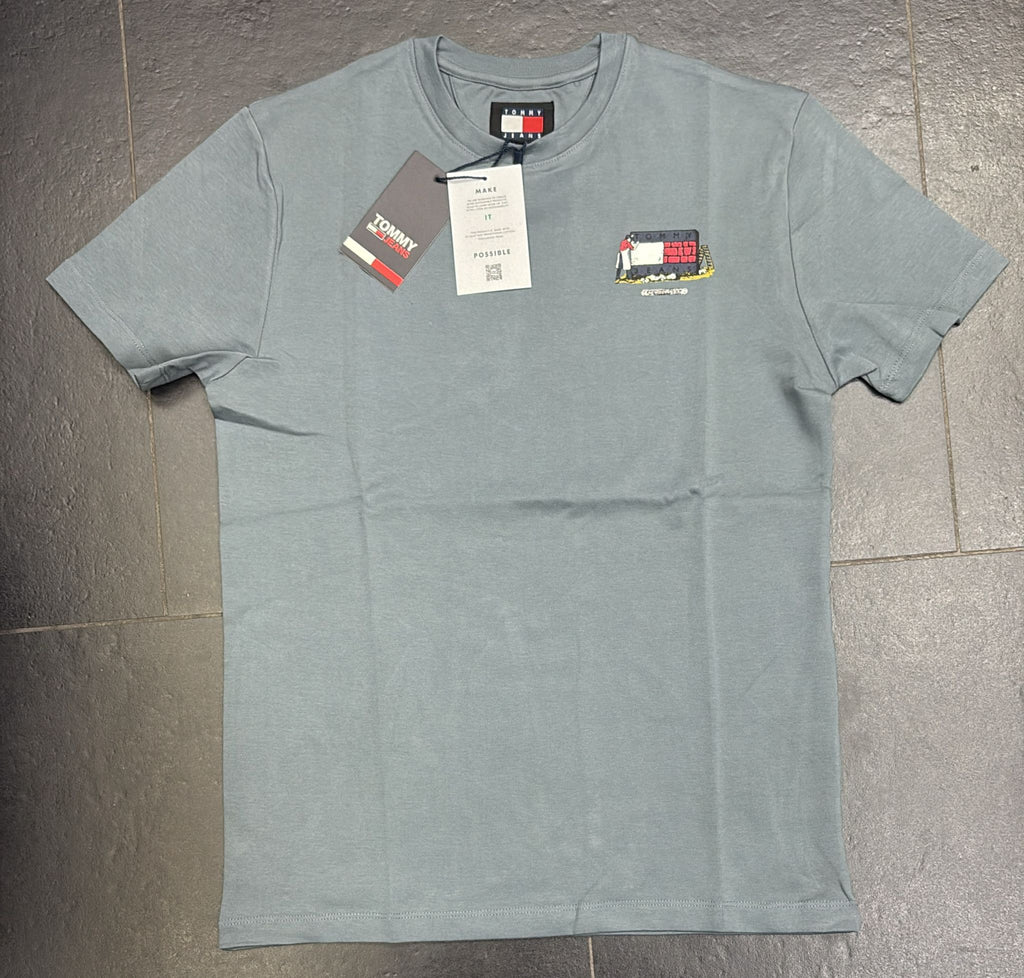 T-SHIRT TOMMY HILFIGER LOGO UOMO STAMPATO LATO CUORE