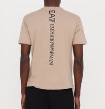 Carica l'immagine nel visualizzatore di Gallery, T-SHIRT ARMANI LOGO LATO CUORE E SCRITTA LUNGO SCHIENA NERO