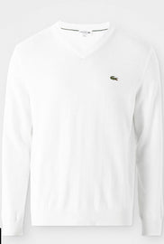 MAGLIONCINO LACOSTE CON SCOLLO A V E LOGO LATO CUORE