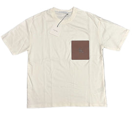 T-SHIRT CALVIN KLEIN CON TARGHETTA CUOIO LATO CUORE
