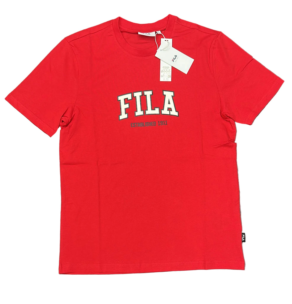 T-SHIRT FILA CON SCRITTA CENTRALE DOPPIA