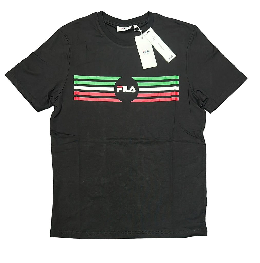 T-SHIRT FILA CON STRISCE COLORATE CENTRALI