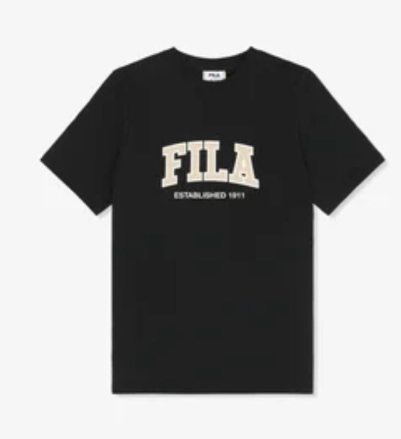 T-SHIRT FILA CON LOGO CENTRALE GRANDE BAIGE
