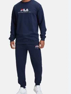 TUTA COMPLETA FILA UNISEX COTONE CON LOGO CENTRALE CUCITO