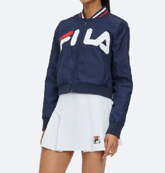 GIUBBINO FILA LEGGERO DONNA CON ZIP LOGO CENTRALE GRANDE