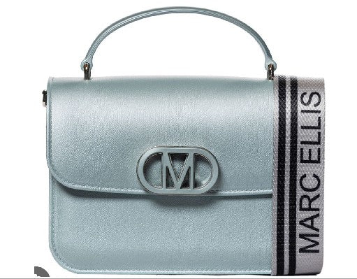 BORSA MARC ELLIS A MANO CON LOGO CENTRALE GOMMA
