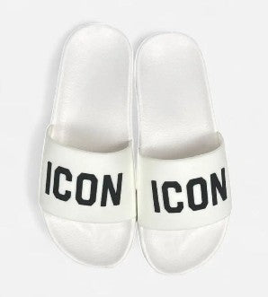 CIABATTE ICON CON FASCIA E SCRITTA STAMPATA