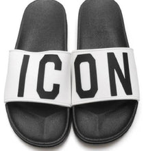 Carica l'immagine nel visualizzatore di Gallery, CIABATTE ICON CON FASCIA E INIZIALI NERO