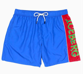 COSTUME ICEBERG CON FASCIA LATERALE COLORATA E SCRITTA
