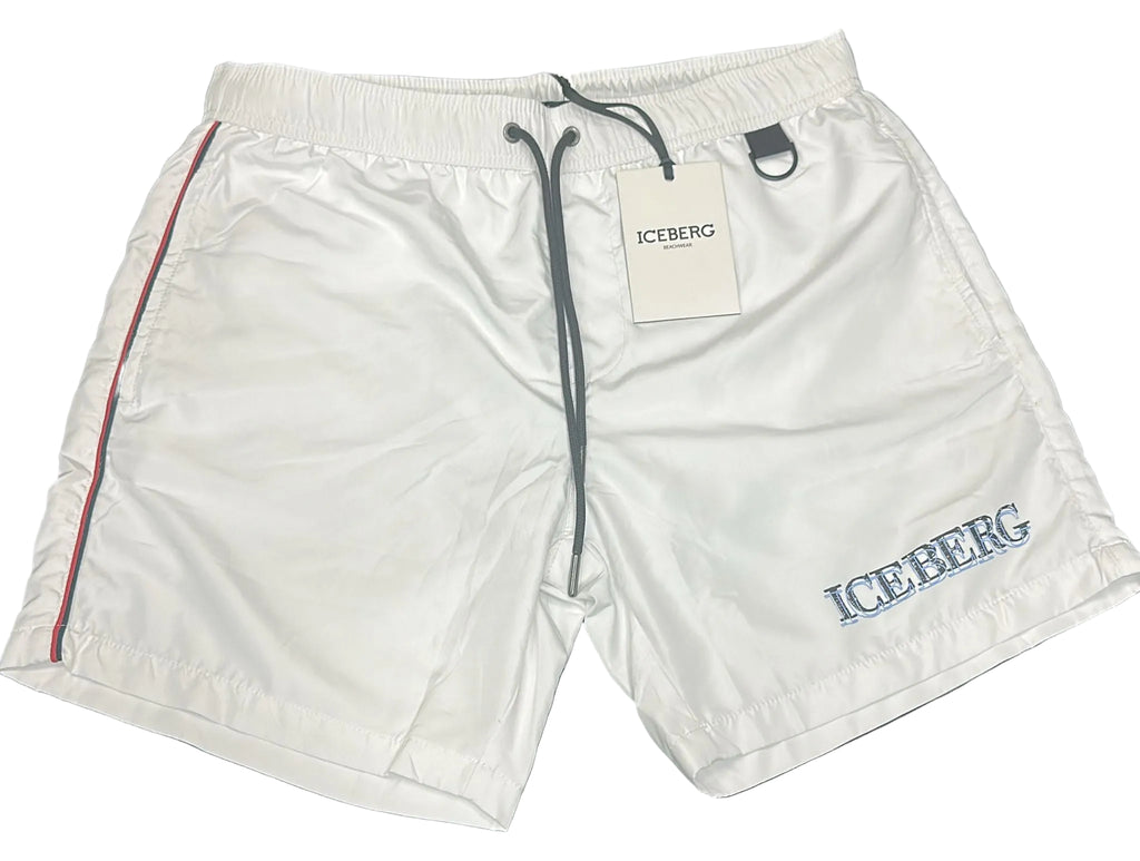 COSTUME ICEBERG CON SCRITTA BLU GAMBA
