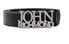Carica l'immagine nel visualizzatore di Gallery, CINTURA RICHMOND CON SCRITTA JOHN RICHMOND ARGENTO