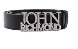 CINTURA RICHMOND CON SCRITTA JOHN RICHMOND ARGENTO