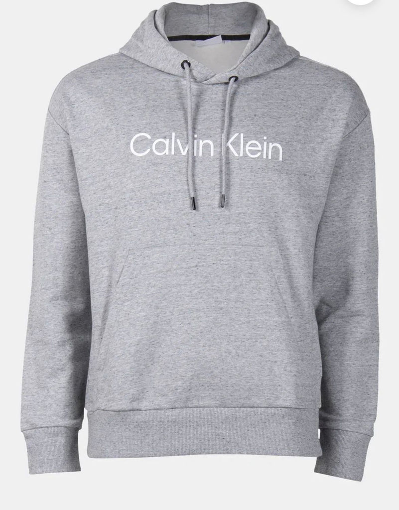FELPA CALVIN KLEIN CON CAPPUCCIO E SCRITTA CENTRALE RIALZATA