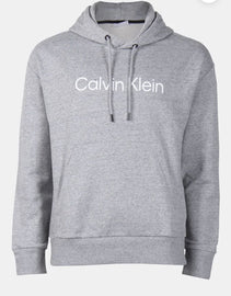 FELPA CALVIN KLEIN CON CAPPUCCIO E SCRITTA CENTRALE RIALZATA
